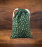 Handmade Christmas Gift Bag Holly & Snowflakes Design, Eco-Friendly-CHBB42
