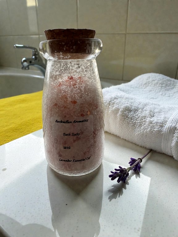 Bath Salts mix with Lavender Essential Oil