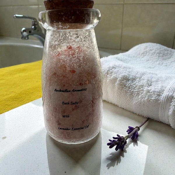 Bath Salts mix with Lavender Essential Oil