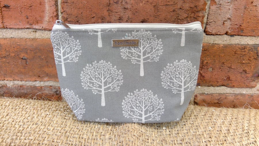 Grey Mulberry Trees Zip Pouch