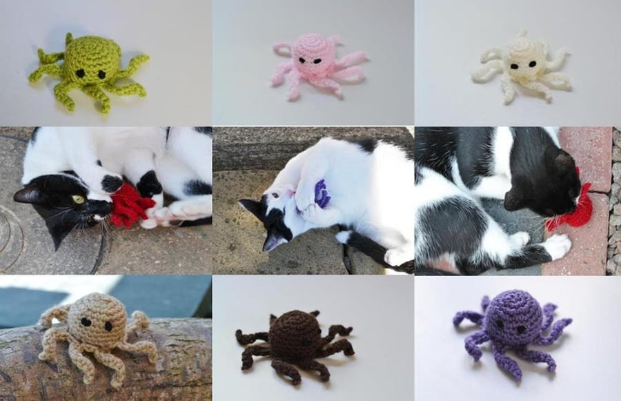 Octopus Cats Interactive Play Toy