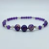 Jasper, Amethyst & Labradorite Bracelet, February Birthday, Valentine Gift