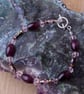 Purple bracelet - Deep Purple and pink cloisonne beaded bracelet - Image 4