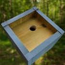 Wooden Birdhouse Diamond Shaped - 32mm Entrance Hole Handmade in Peak District