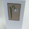 Embroidered Snowdrop 2 Card