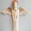 Male Angel Form-ceramic wall art-angel sculpture-gift for him-free shipping