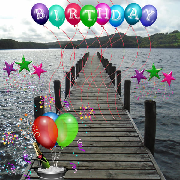 A5 Jetty Birthday Card 