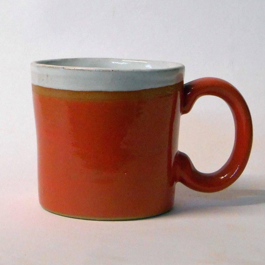 Mug smaller Brick Red Stoneware.