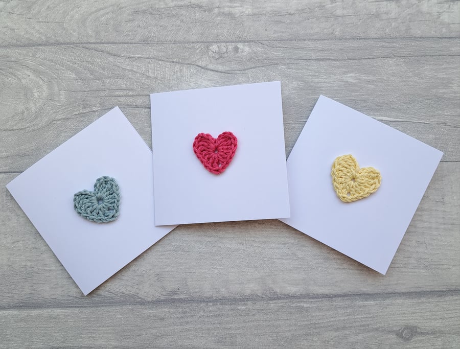 Crochet Heart Greeting Card