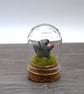 small grey dog keepsake figure