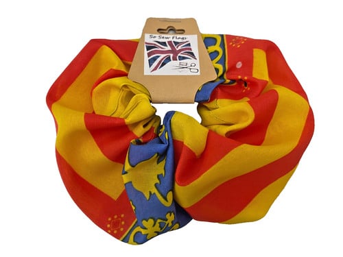 Valencia Spain Spanish Flag Hair Scrunchie Scrunchies Accessory Band 