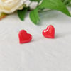 Red Heart Studs