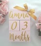 Milestone Wood Blocks, Personalised Wood Blocks, Nursery Decor, Baby Room Decor, - Image 8