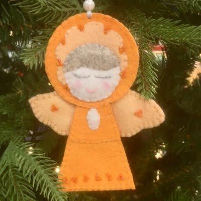 Summer Seconds  Felt Angel Christmas Tree Decoration - folksy Christmas 2026