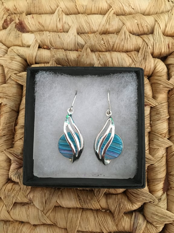 Handcrafted Drop Azure Earrings