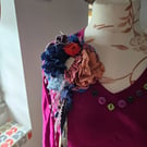 Quirky, one of a kind corsage, brooch