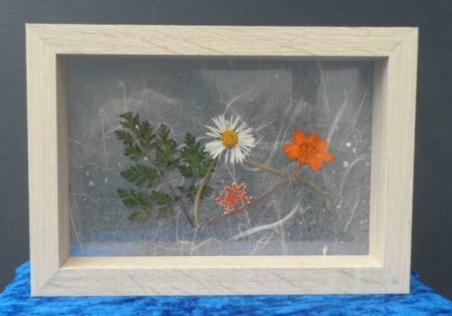 "Transparent" dried flower picture (A)