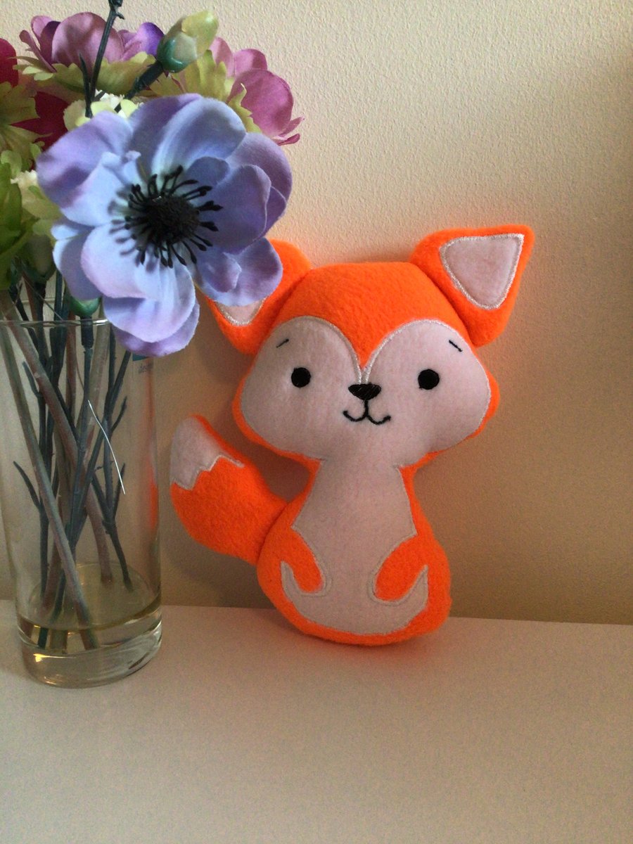 Fox softie toy. Orange.