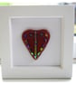 Mini Dichroic Heart in Box Frame Fused Glass Picture 003 - Image 1