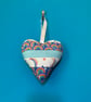Patchwork Heart hanging decoration - Image 5