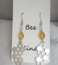 Gorgeous Honeycomb Dangly Earrings. - Image 1