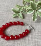 Quartzite Bracelet, Red, SALE - Image 1