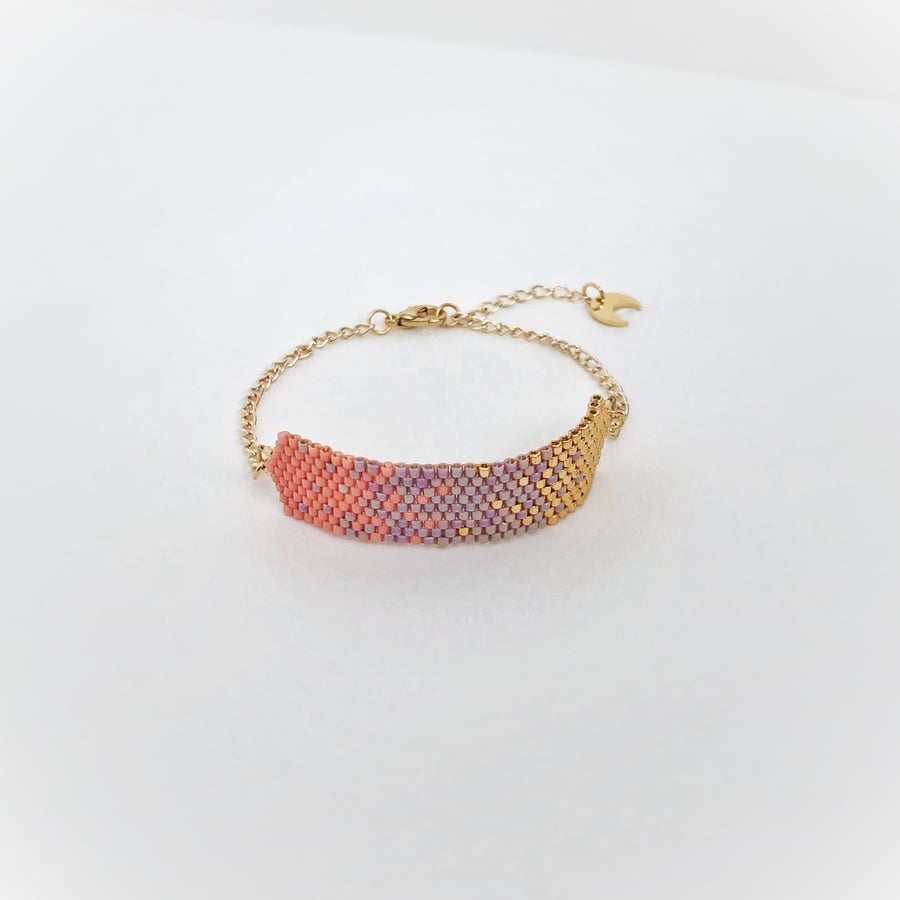 Beaded Miyuki Chain Bracelet