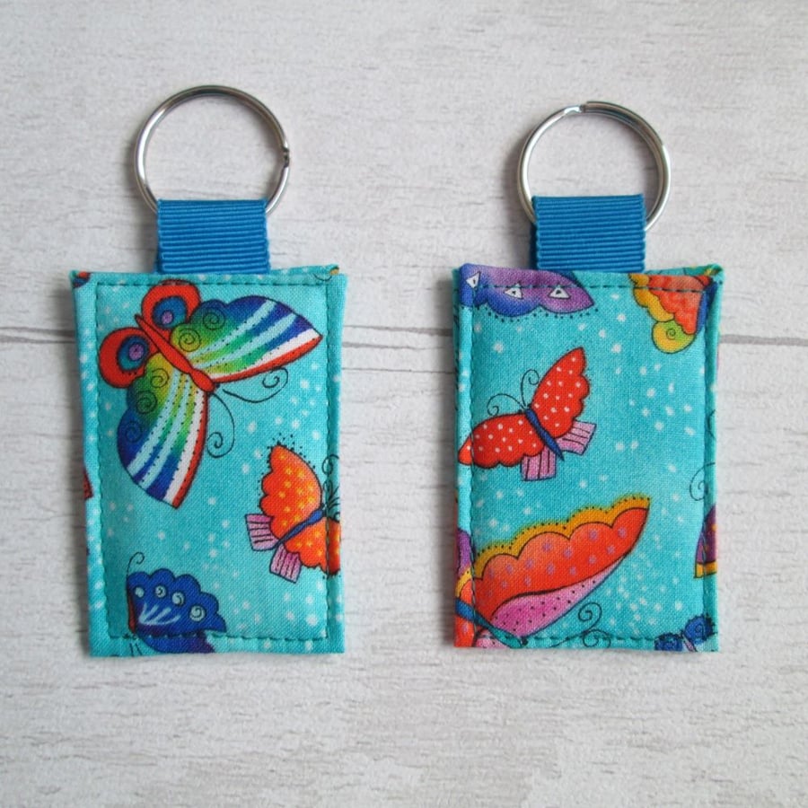 Colourful Butterflies Keyrings, Bag Tags, Luggage Tags