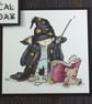 Handmade child's birthday card - the wizard - Image 2