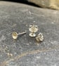 Silver Earrings-Tiny Disk Studs - Image 1