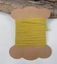 Hand Dyed Natural Dye Pure Wool Weld Yellow Couching Thread - Image 1