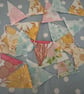  Mini Cotton Vintage Fabric Bunting 