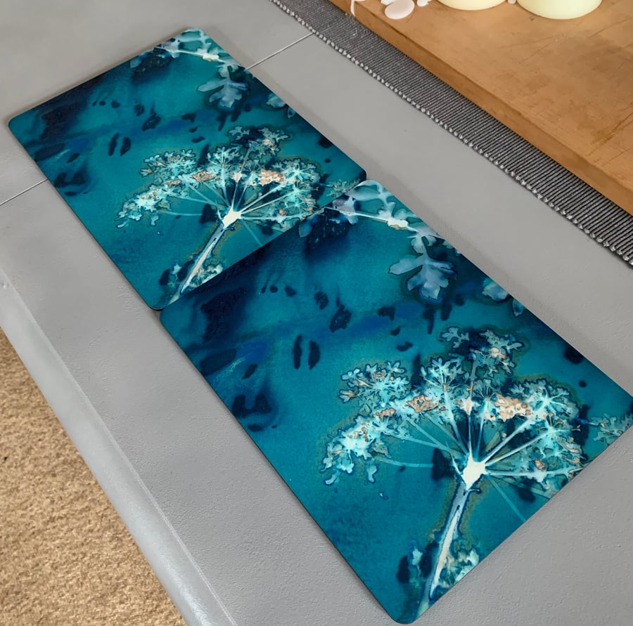 Seed Head Cyanotype Place Mats (set of four)