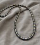 Luxury Black & Gold Hematite Beaded Necklace – 26 Inches (66 cm) – 6 mm Beads – 