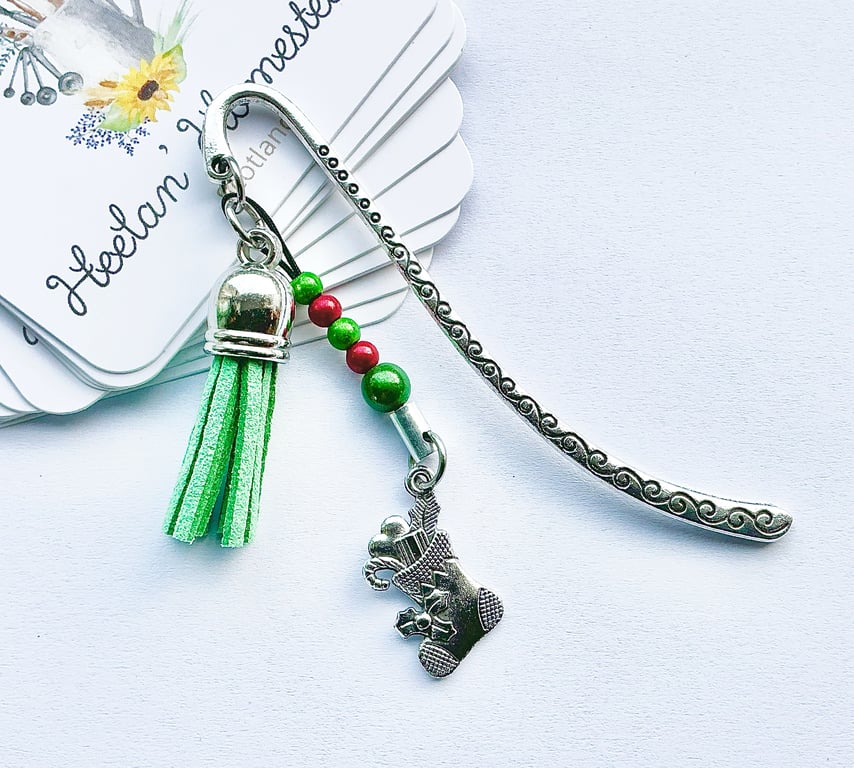 Christmas Stocking. Christmas Bookmark. Metal Bookmark. Bookmarks. Stockings.