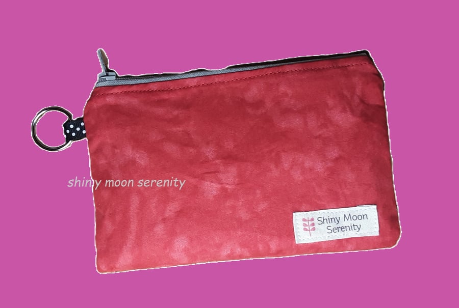 Pouch Red Ty Dye Print