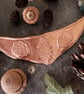 Autumn statement pendant, copper, moss agate, autumnal , botanical - Image 3