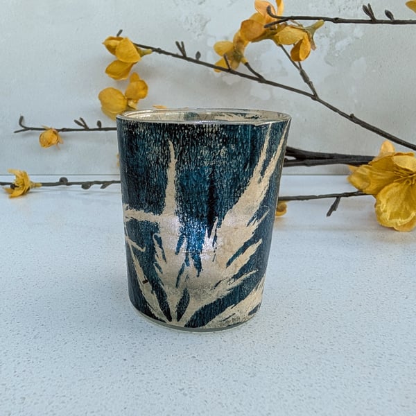 Botanical Monoprint Tealight Holder