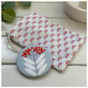 Elderberry Fabric Pocket Mirror