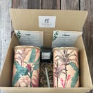Vintage palm leaf grow your own herb garden gift set 