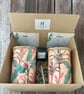 Vintage palm leaf grow your own herb garden gift set 