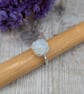 Sterling Silver Moonstone Ring - UK Size N - JBJ4027