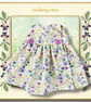 Lavender Flowered Cross Over Front Dress