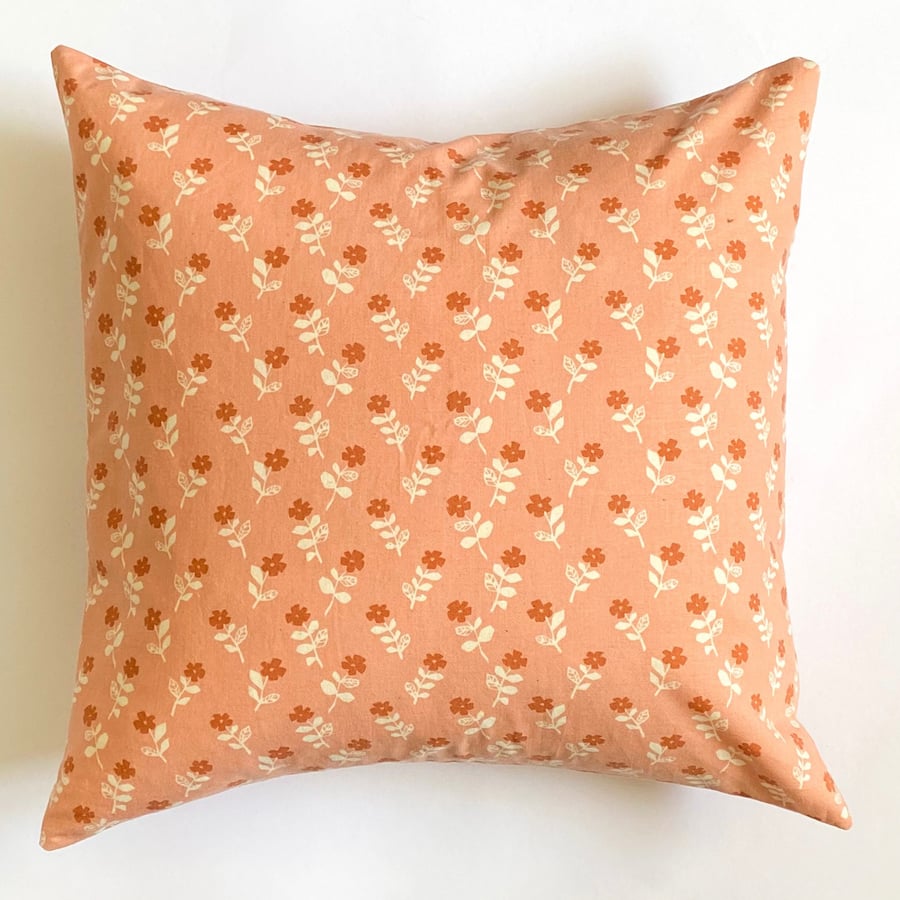 Rifle Paper co floral cotton cushion cover 