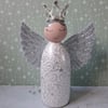 Silver Angel peg doll