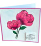 Hand Painted Peony Card – "I Thank My Lucky Stars For A Friend Like You" - Image 8