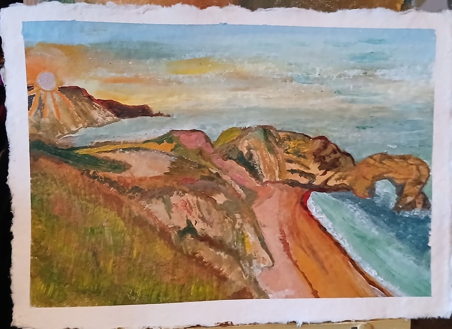 Durdle Door Dorset Limited Edition  A4 Print
