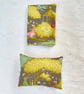 Sewing needle case book and pin cushion set