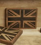 Reclaimed Rustic Wood Union Jack Wall Art, Handmade Timber Décor, British Flag