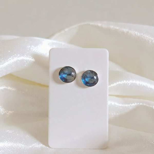 Labradorite Cabochon Earrings